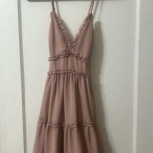 Pink Lily S Ruffle Dress